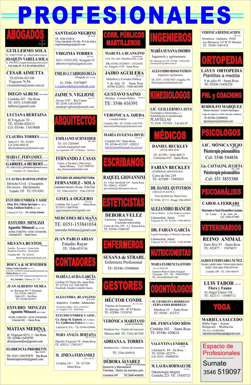 profesionales