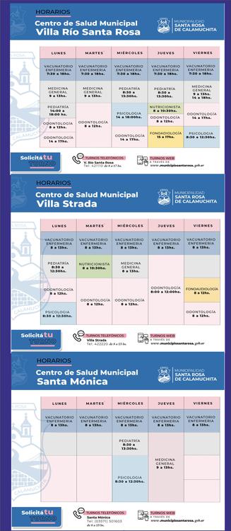 HORARIOS DISPENSARIOS