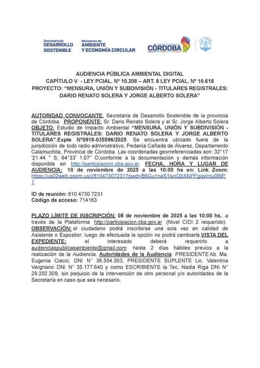 EXTRACTO AUDIENCIA MENSURA Y SUBDIVISION SOLERA (1)